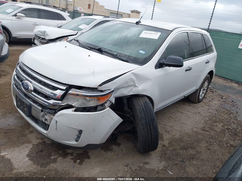 Vin: 2fmdk3gc6ebb63783, lot: 46745417, ford edge se 20142
