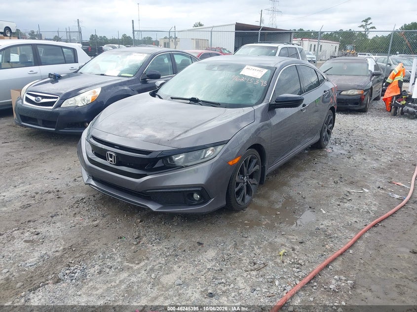 2019 Honda Civic Sport, Normal Wear & Tear, IAAI, VIN 19XFC2F81KE025655 — photo 2