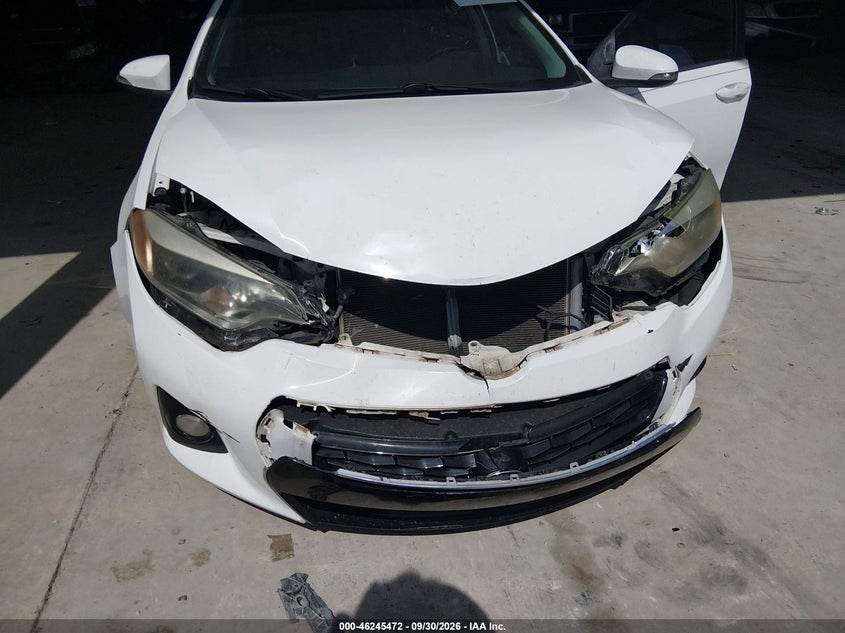 TOYOTA COROLLA 2015 VIN 5YFBURHE8FP361251