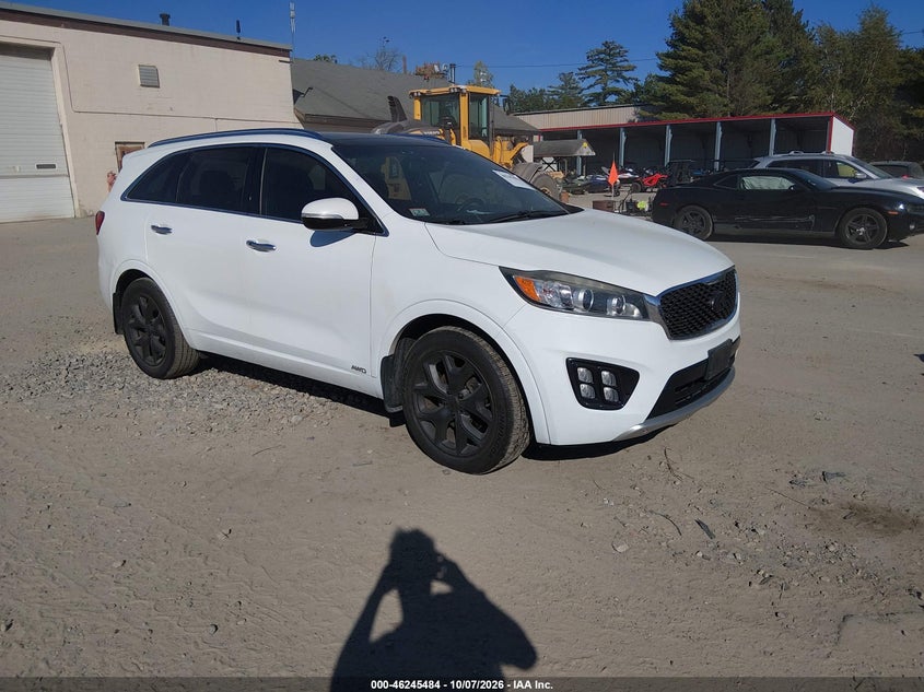 Vin: 5xypkda17gg037641, lot: 46745510, kia sorento 2.0t sxl 20161