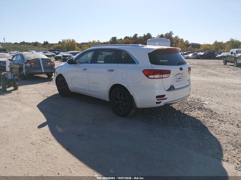 Vin: 5xypkda17gg037641, lot: 46745510, kia sorento 2.0t sxl 20163