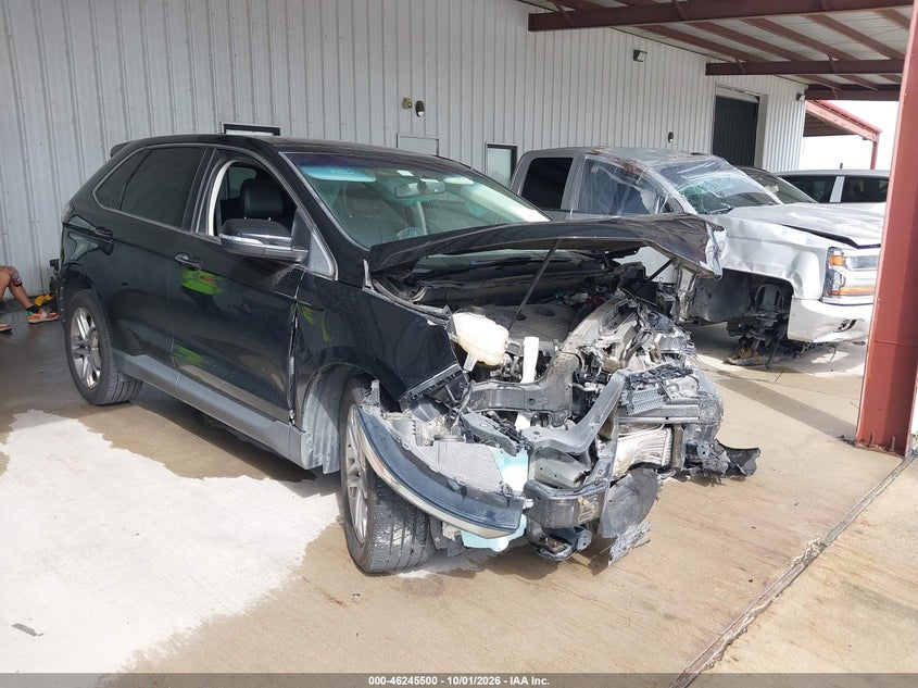 Vin: 2fmpk3k94jbb06601, lot: 46745526, ford edge titanium 20181