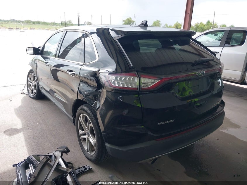 Vin: 2fmpk3k94jbb06601, lot: 46745526, ford edge titanium 20183