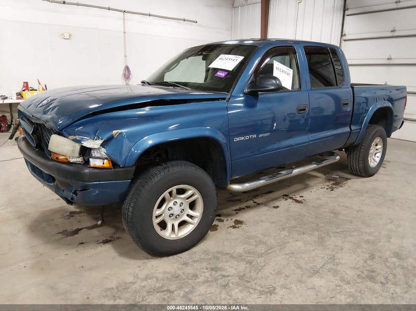 DODGE DAKOTA 2002 VIN 1B7HG38Z32S663315