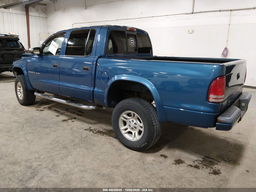 DODGE DAKOTA 2002 VIN 1B7HG38Z32S663315