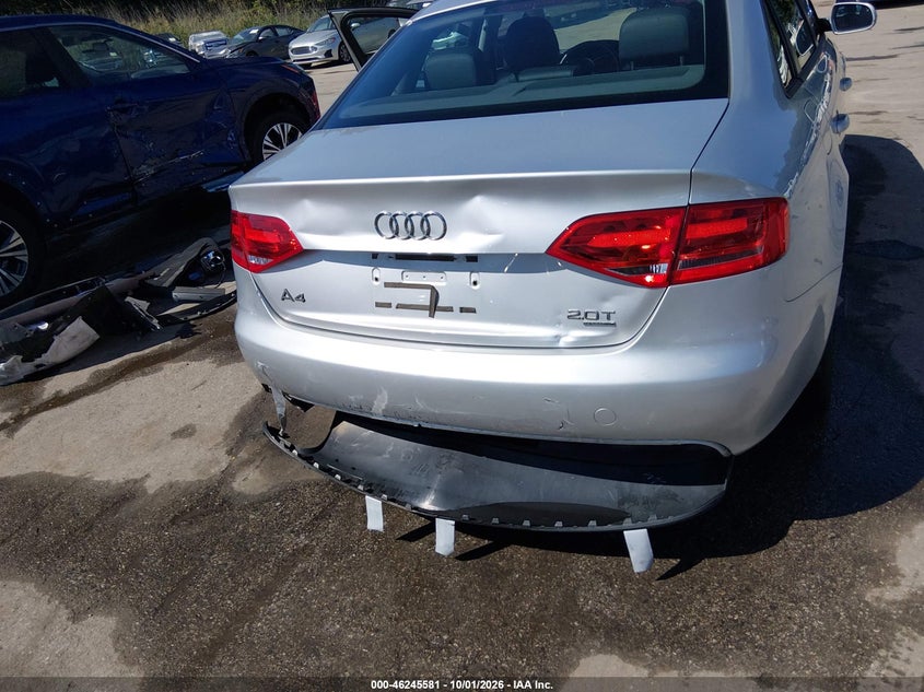 AUDI A4 2012 VIN WAUDFAFL6CA111395