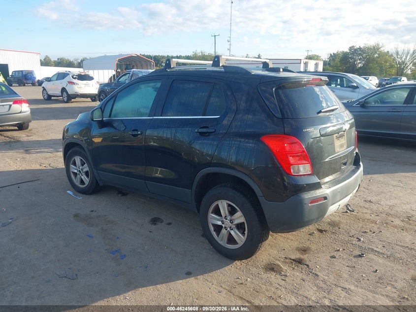 Vin: 3gncjrsbxfl251902, lot: 46745634, chevrolet trax lt 20153