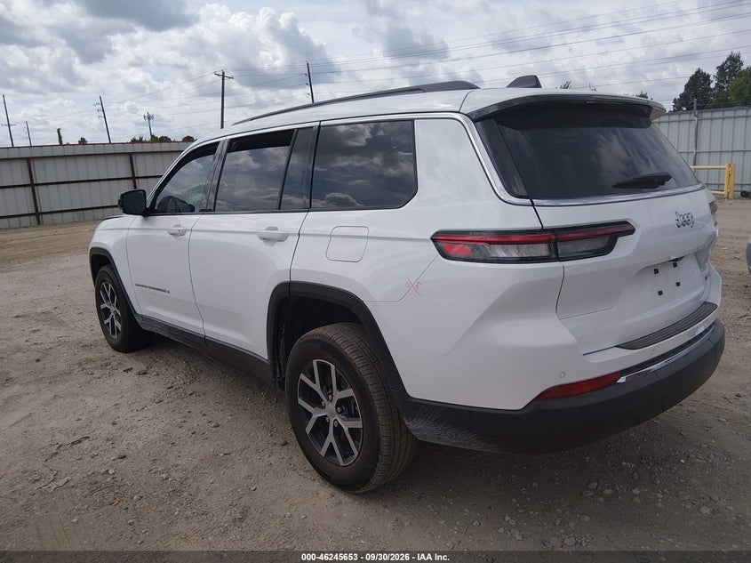 Vin: 1c4rjjbg5s8671978, lot: 46745679, jeep grand cherokee l limited 4x2 20253