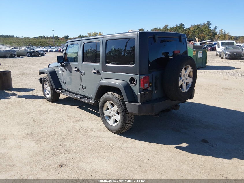 Vin: 1c4bjwdg3fl727009, lot: 46745708, jeep wrangler unlimited sport 20153