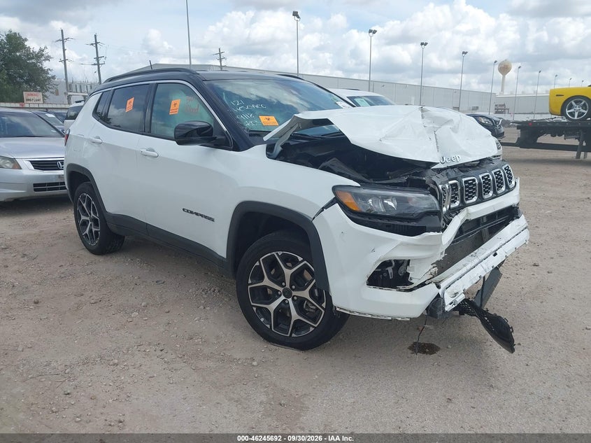 Vin: 3c4njdcn7tt211799, lot: 46745718, jeep compass limited 20261