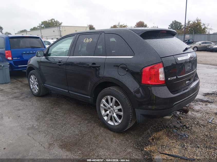 Vin: 2fmdk4kc8eba11890, lot: 46745733, ford edge limited 20143