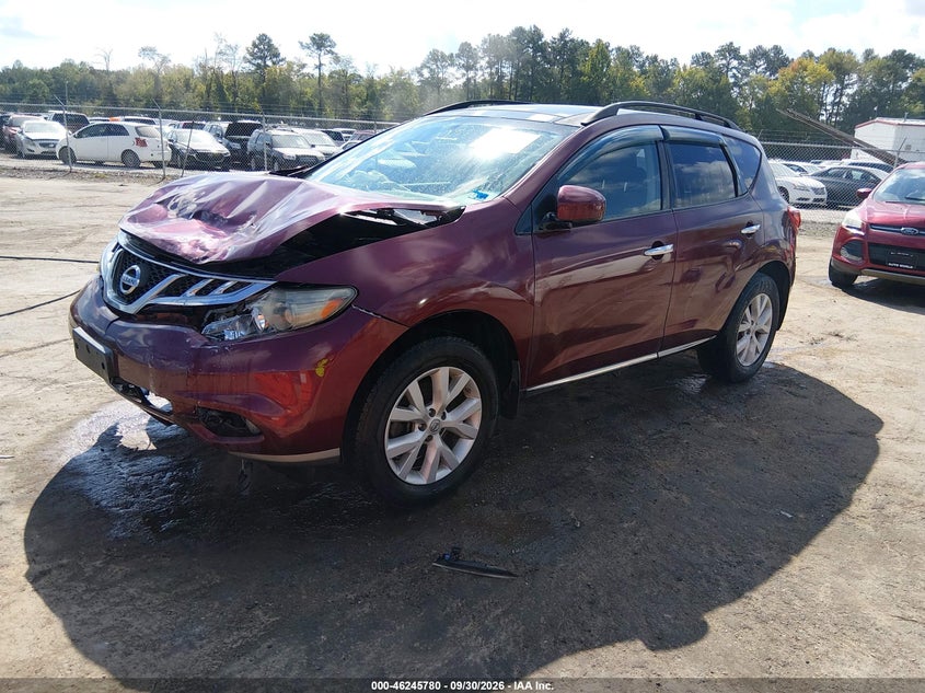 NISSAN MURANO 2012 VIN JN8AZ1MW5CW211120