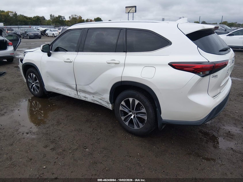 Vin: 5tdgzrah1ls014312, lot: 46745890, toyota highlander xle 20203