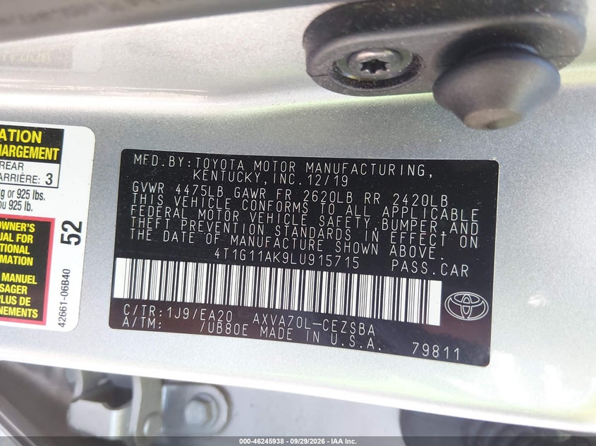 TOYOTA CAMRY - zdjęcie 9