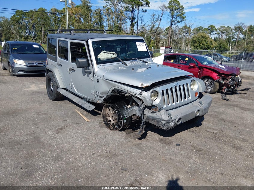 2011 Jeep Wrangler Unlimited Sport, Front & Rear, IAAI, VIN 1J4BA3H10BL596923