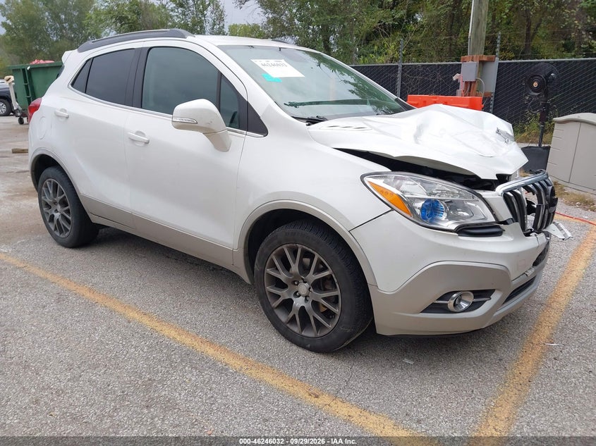 Vin: kl4cj2sm4gb578973, lot: 46746058, buick encore sport touring 20161