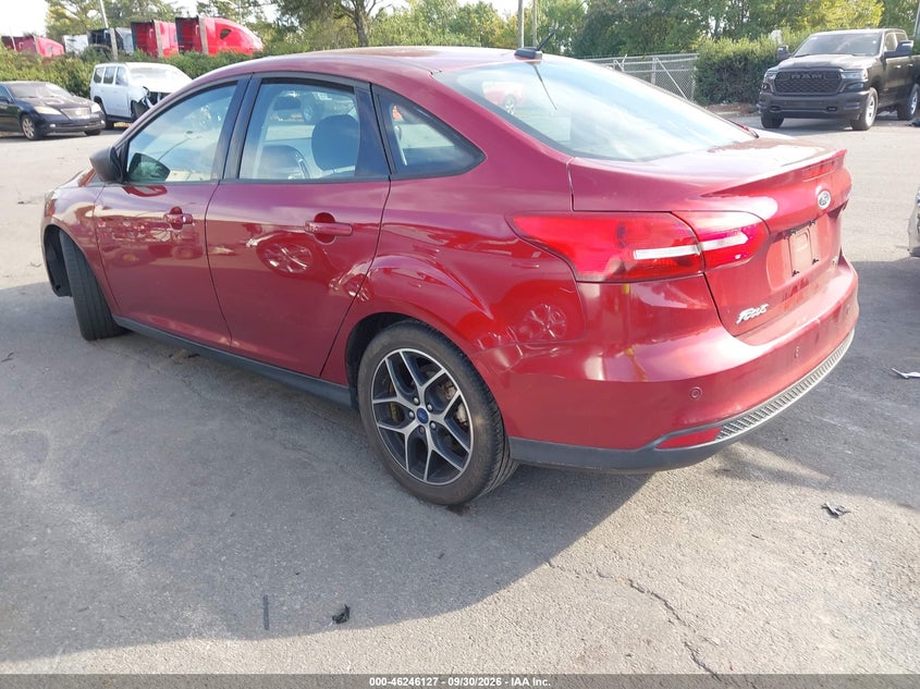 Vin: 1fadp3h23hl337217, lot: 46746153, ford focus sel 20173