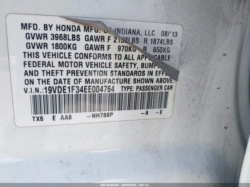 2014 ACURA ILX 2.0L · Фото 9