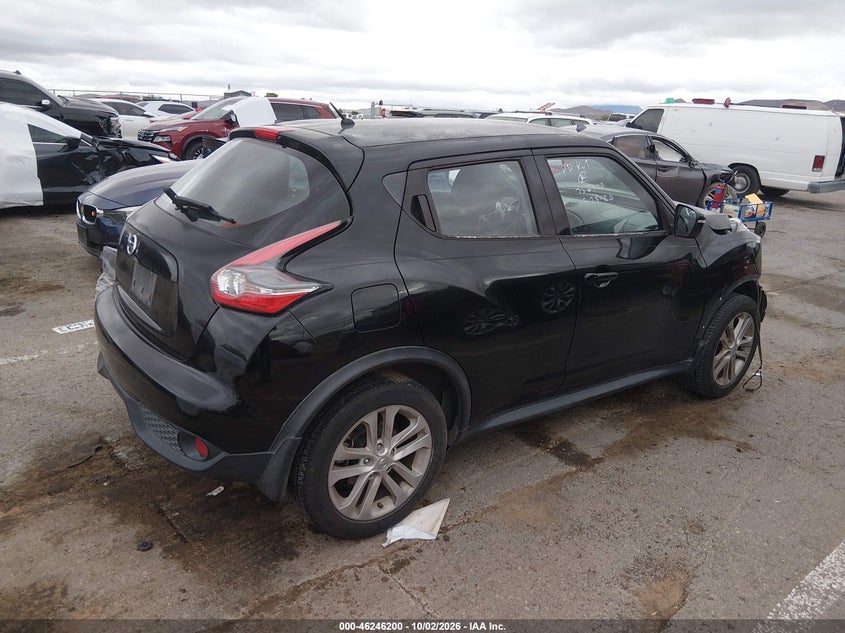Vin: jn8af5mr6ft511393, lot: 46746226, nissan juke s 20154