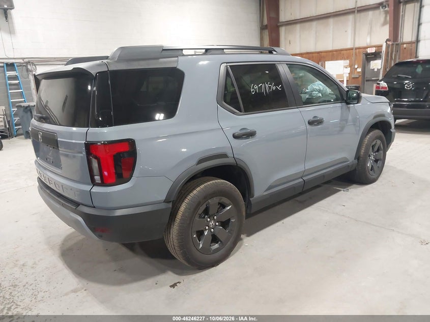Vin: 5fnyf9h32tb011883, lot: 46746253, honda passport awd rtl/awd rtl blackout/awd rtl towing 20264