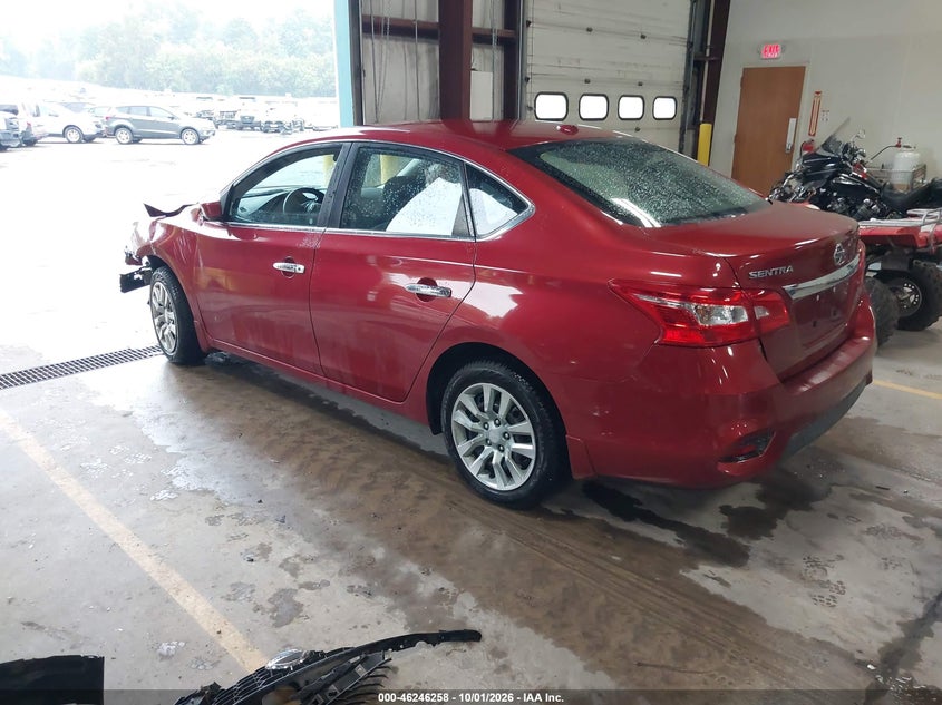 Vin: 3n1ab7ap3gl680785, lot: 46746284, nissan sentra sv 20163