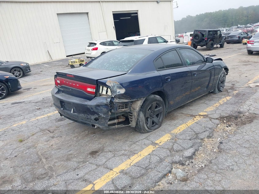 Vin: 2c3cdxat4eh348636, lot: 46746380, dodge charger police 20144