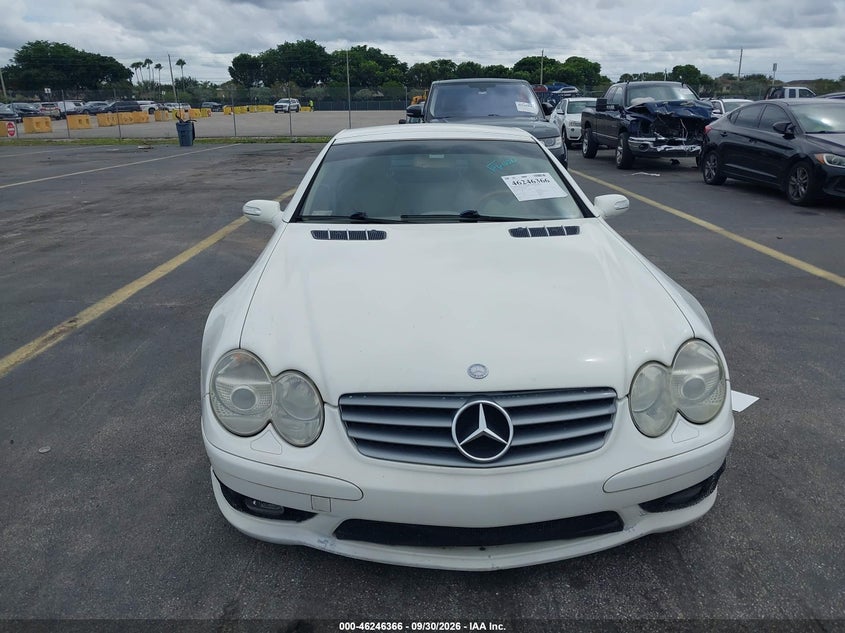 MERCEDES-BENZ SL 500 2006 VIN WDBSK75F56F114847