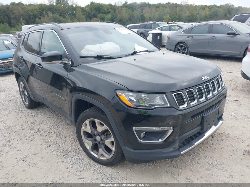 Vin: 3c4njccbxlt165949, lot: 46746416, jeep compass limited fwd 20201