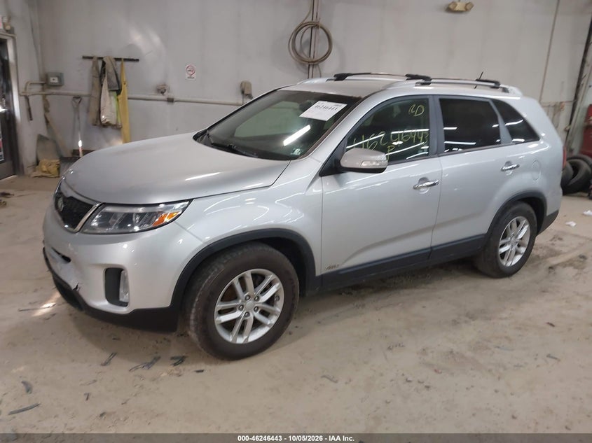 Vin: 5xyktca65eg538084, lot: 46746469, kia sorento lx 20142