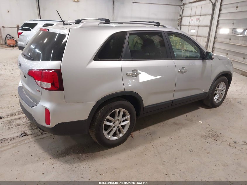 Vin: 5xyktca65eg538084, lot: 46746469, kia sorento lx 20144