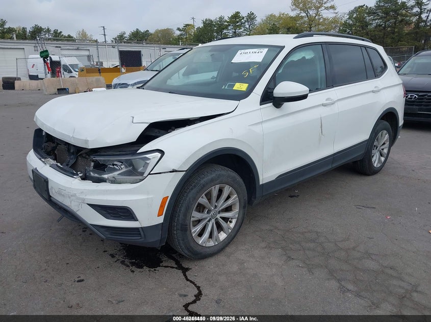 2019 Volkswagen Tiguan 2.0T S, Удар спереди, IAAI, VIN 3VV0B7AXXKM063977 — фото 2
