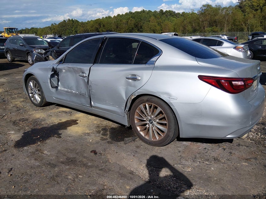 Vin: jn1ev7ap4km515576, lot: 46746486, infiniti q50 3.0t luxe 20193