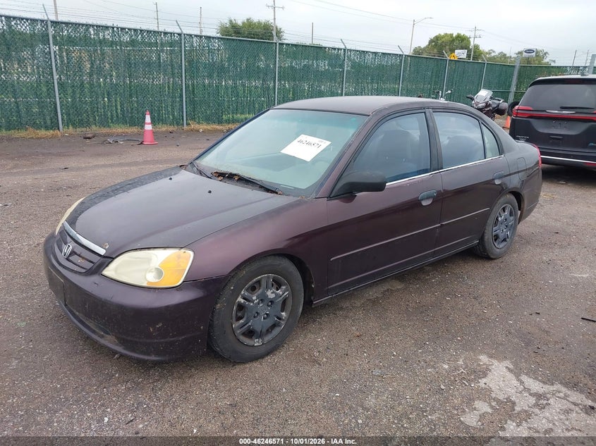 2001 HONDA CIVIC auction photo 2