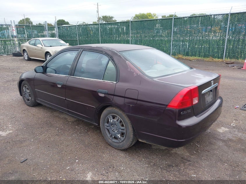 2001 HONDA CIVIC auction photo 3