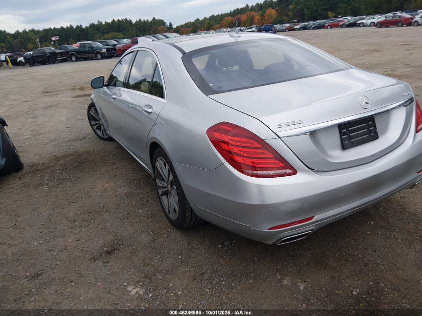 Vin: wddug8fb6fa112007, lot: 46746612, mercedes-benz s 550 4matic 20153