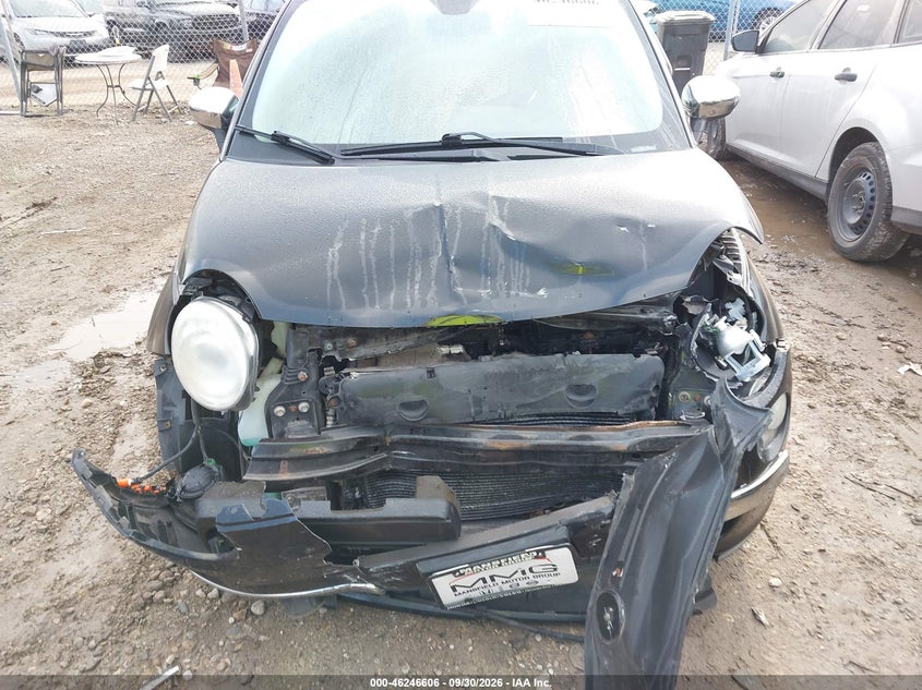 FIAT 500 2012 VIN 3C3CFFCR2CT104722