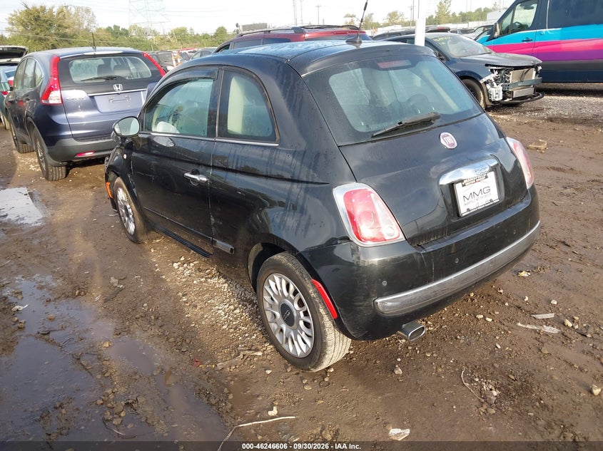FIAT 500 2012 VIN 3C3CFFCR2CT104722