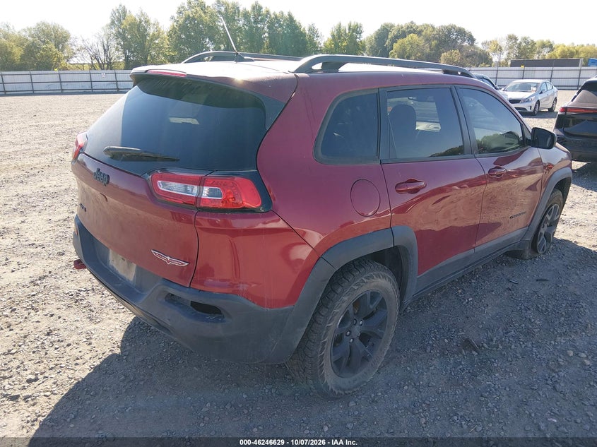 Vin: 1c4pjmbs6fw718210, lot: 46746655, jeep cherokee trailhawk 20154