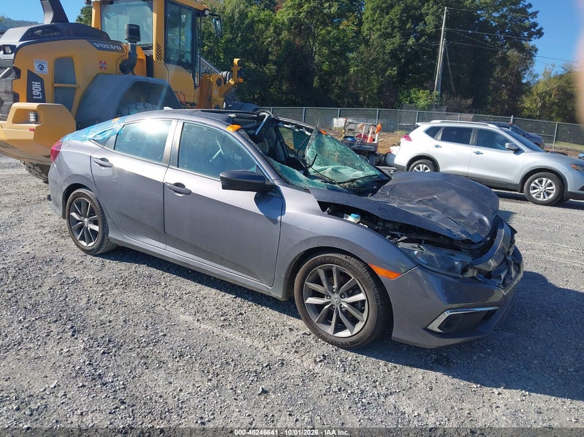 Vin: 19xfc1f73le210017, lot: 46746667, honda civic ex-l 20201