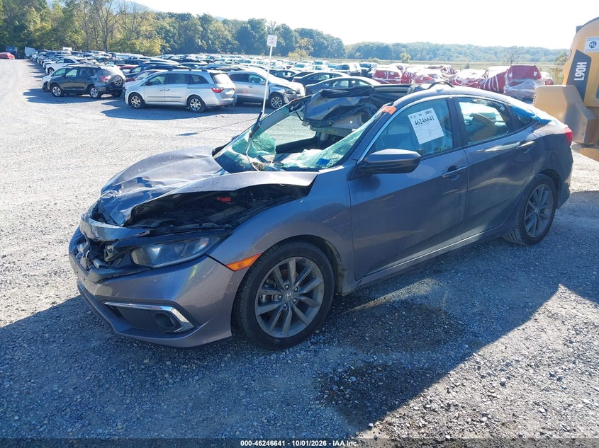 2020 Honda Civic Ex-L, Biohazard, IAAI, VIN 19XFC1F73LE210017 — photo 2