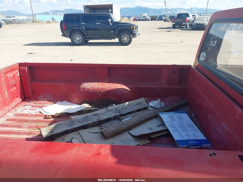 FORD RANGER 1988 VIN 1FTBR10C9JUA82500