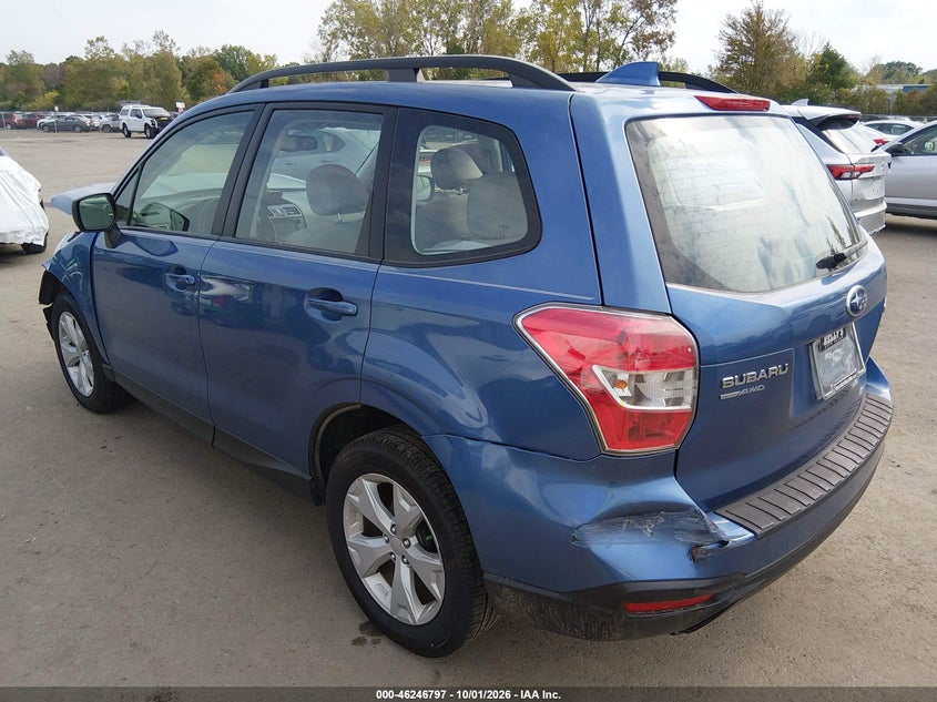 Vin: jf2sjabc0gh561640, lot: 46746823, subaru forester 2.5i 20163