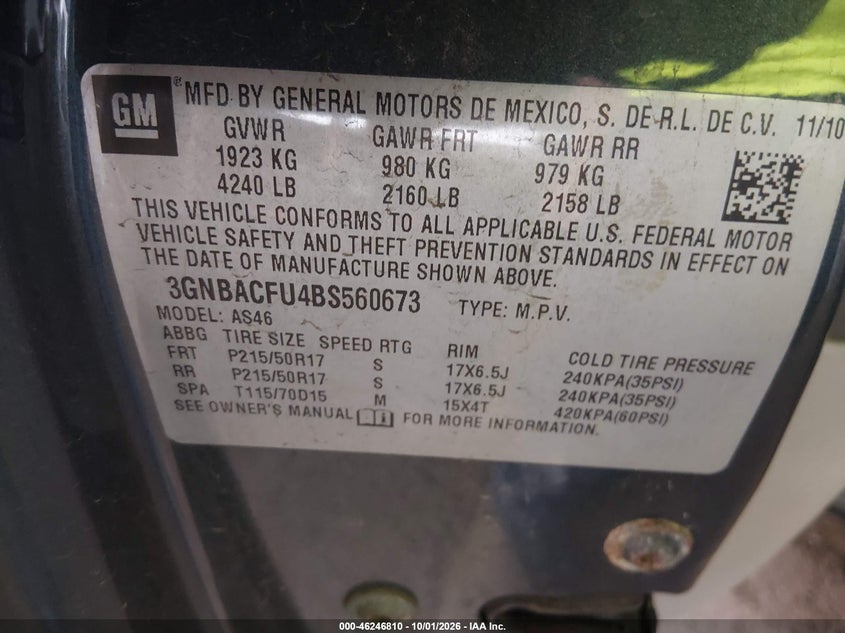2011 CHEVROLET HHR LT · Фото 9