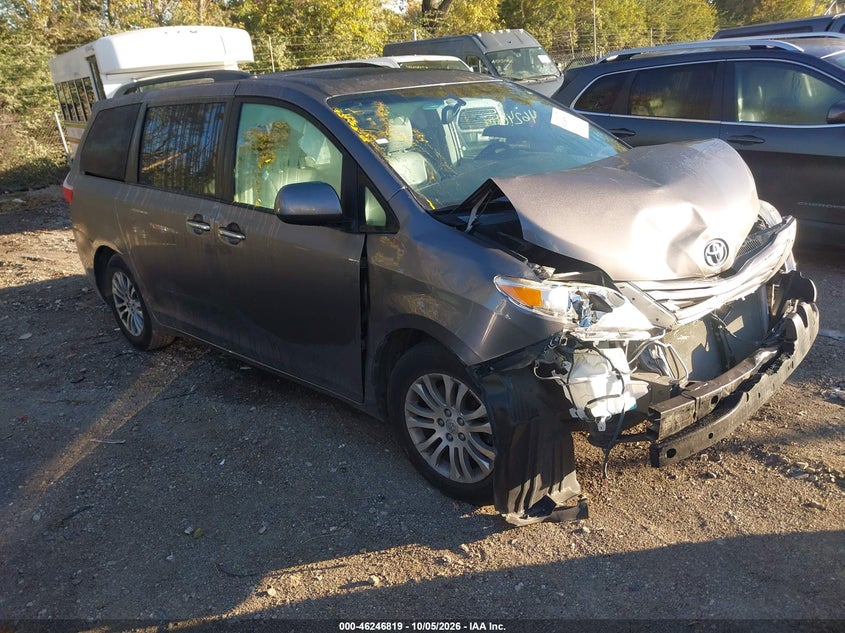 Vin: 5tdyk3dc8gs715280, lot: 46746845, toyota sienna xle 8 passenger 20161