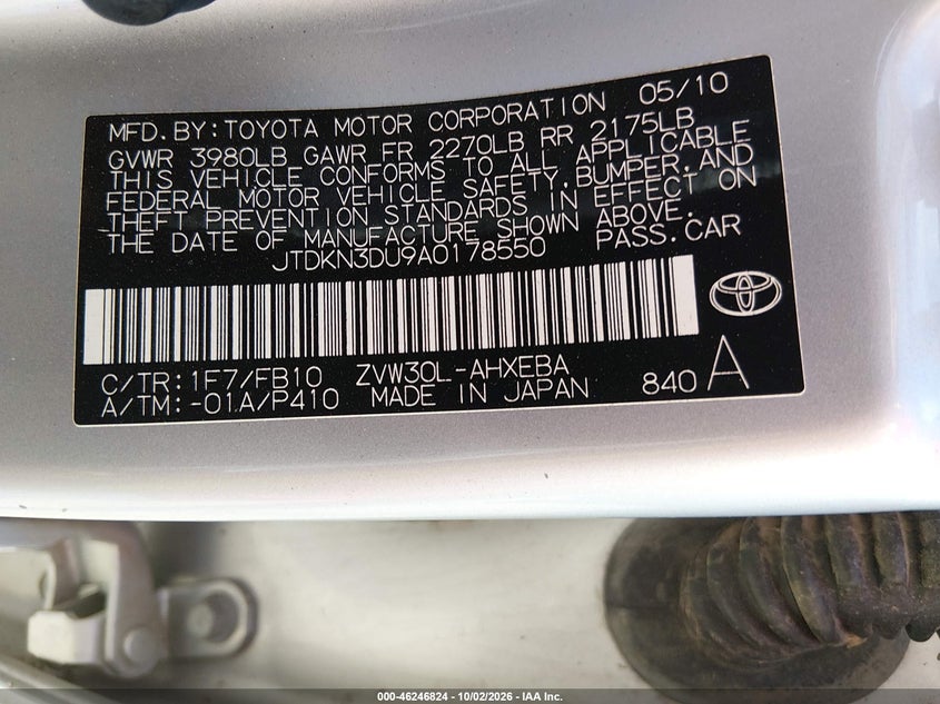 2010 TOYOTA PRIUS III · Photo 9