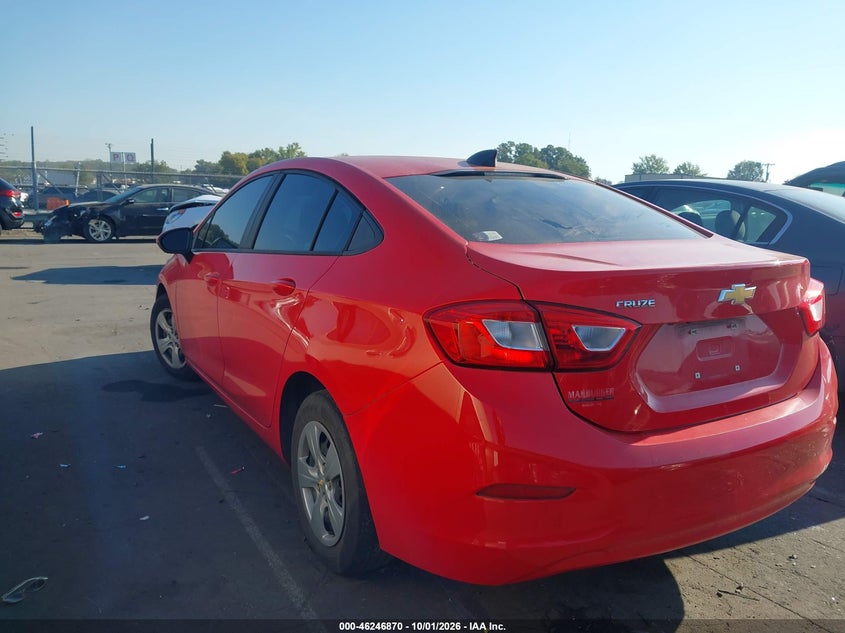 Vin: 1g1bc5sm0j7143884, lot: 46746896, chevrolet cruze ls auto 20183
