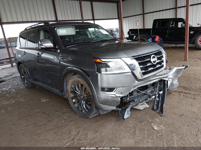 Vin: jn8ay2daxp9401366, lot: 46746922, nissan armada platinum 2wd 20231