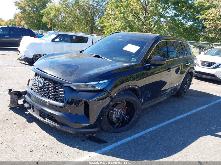 Vin: 5n1al1fs5sc336458, lot: 46746960, infiniti qx60 luxe awd 20252