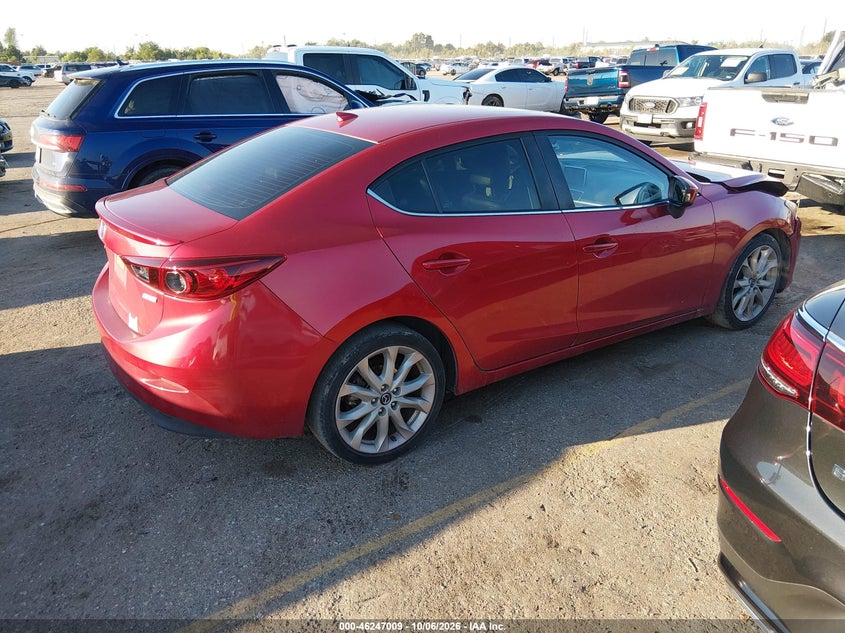Vin: jm1bm1v31f1235130, lot: 46747035, mazda mazda3 s touring 20154