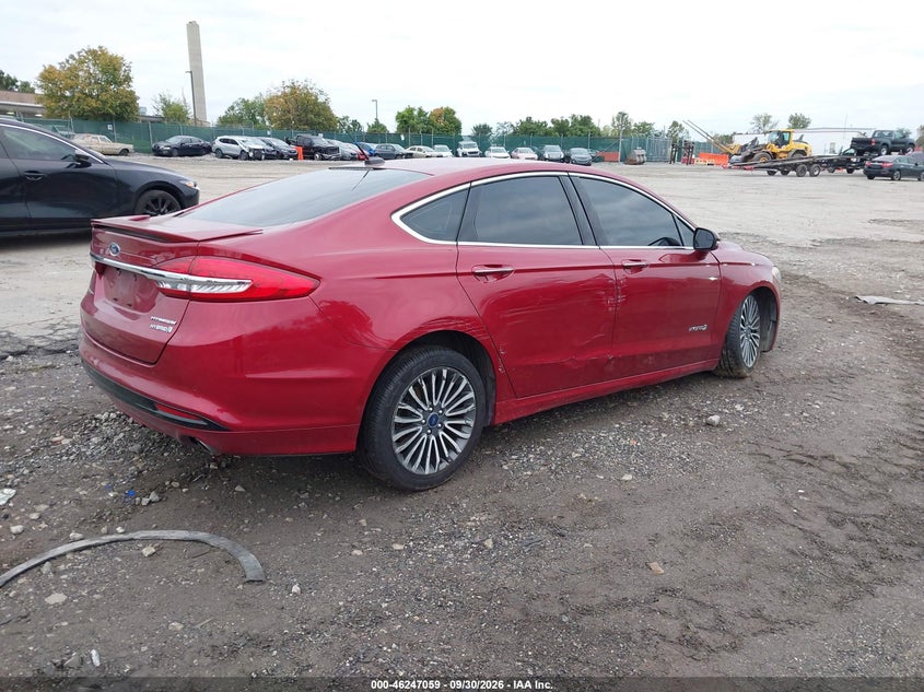 Vin: 3fa6p0ru3jr181548, lot: 46747085, ford fusion hybrid titanium 20184